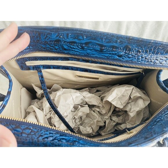 NWT Brahmin Melbourne Collection Tia Tote Bag - Sapphire - Picture 9 of 9